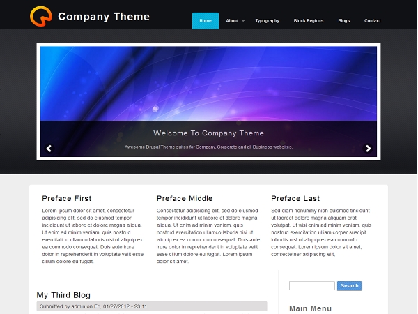 Drupal Company Theme