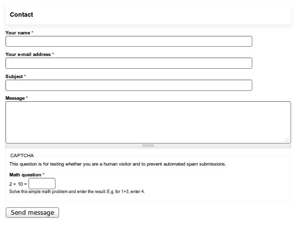 contact form example