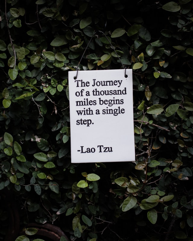 The Journey of a thousand miles begins with a single step. Credit: Hester Qiang