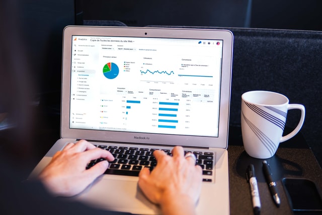 Checking Google Analytics. Credit: Myriam Jessier