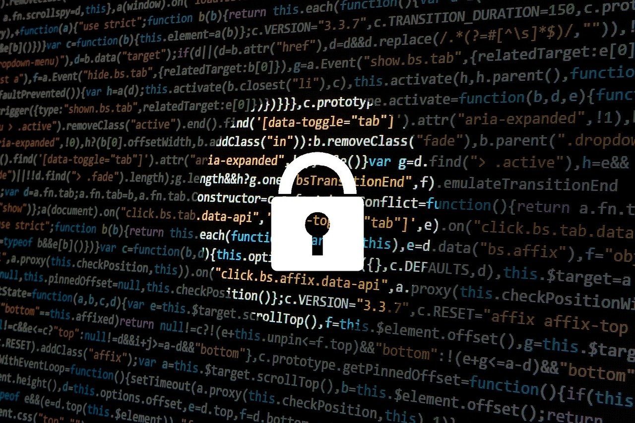 Security lock image with code