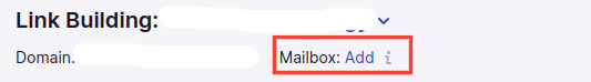 Add Mailbox in Link Building Tool
