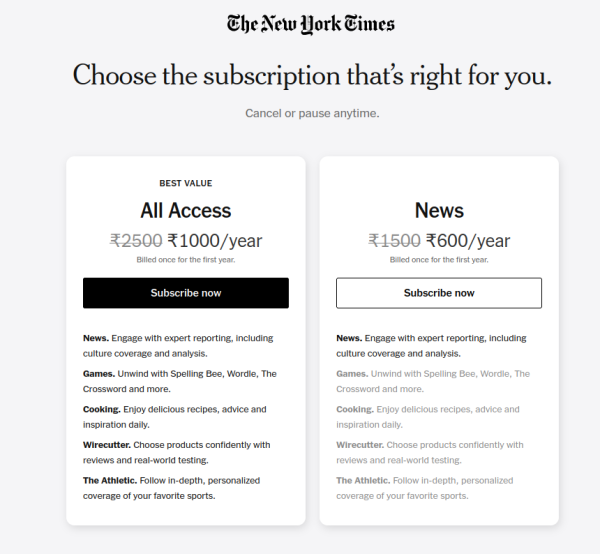 NYTimes Bundle