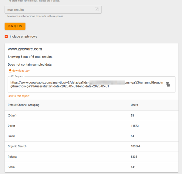 QUery Explorer
