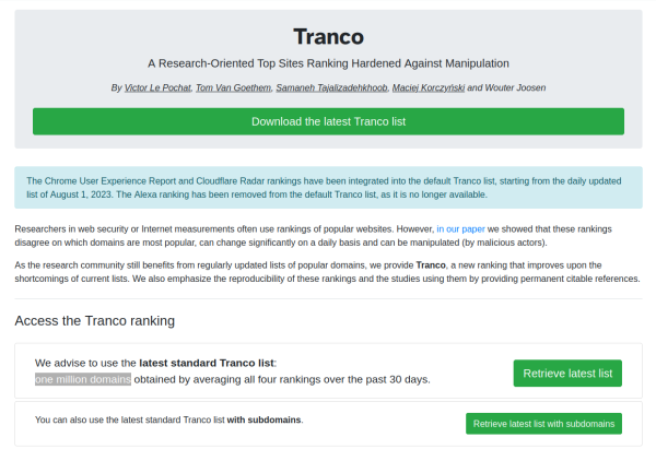 Tranco
