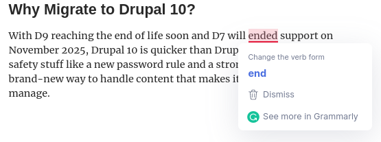 Grammarly SEO Chrome Extension