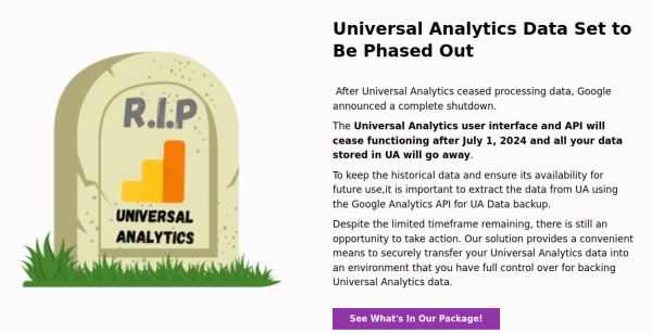 UA Backup Landing Page